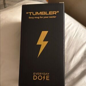 Everyday Dose Black and Silver Mug